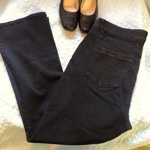 Black Democracy Absolution bootcut mid-rise